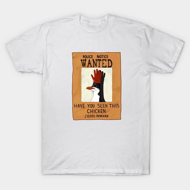 Police Notice Wanted Have you seen this chicken T-Shirt by Ac Vai